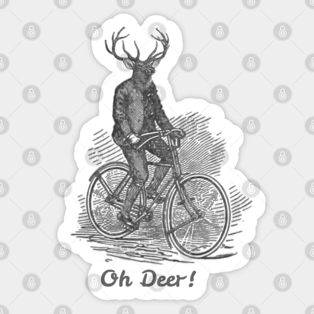 Oh Deer! Sticker by wanungara
